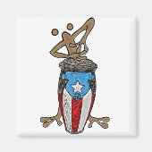 Conga Coqui Taino Magneet (Voorkant)