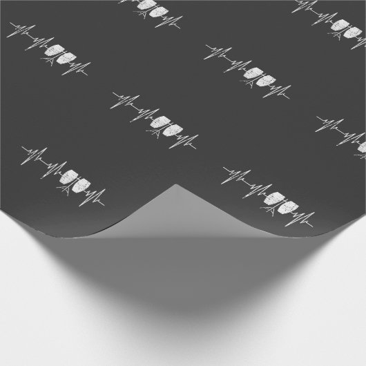 Conga drum - Conga drummer hartslag Cadeaupapier (Hoek)