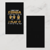 Conga drum Cuba Music tumbadora Drummer Visitekaartje (Voorkant / Achterkant)