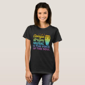 Conga Drum Music Is The Voice Of The Soul  Conga D T-shirt (Voorkant volledig)