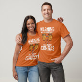 Conga-drum muziekinstrument les speler beginner t-shirt (Unisex)