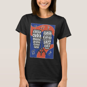 Conga drum muziekinstrument professionals Cuba T-shirt