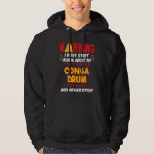 Conga Drummer Drumming Joke Graphic Hoodie (Voorkant)