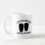 Conga Drums Design Koffiemok (Links)