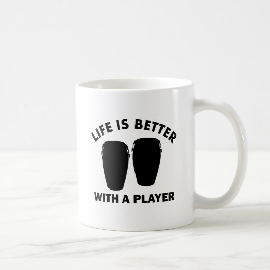 Conga Drums Design Koffiemok (Rechts)