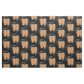 Conga Drums Fabric - Donker Stof (Fat Quarter)