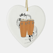 Conga Drums Keramisch Ornament (Rechts)