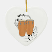 Conga Drums Keramisch Ornament (Voorkant)