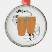 Conga Drums Metalen Ornament (Voorkant)