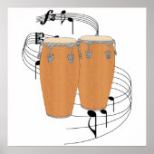 Conga Drums Poster (Voorkant)