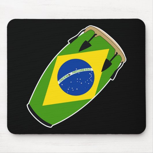 Conga Flag Brazilië Muismat (Voorkant)