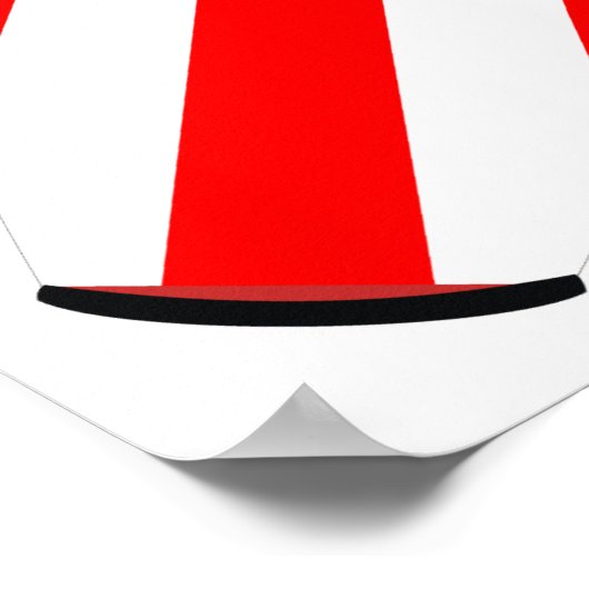 Conga Flag Puerto Rico Poster (Hoek)