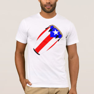 Conga Flag Puerto Rico T-shirt