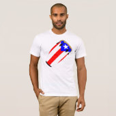 Conga Flag Puerto Rico T-shirt (Voorkant volledig)