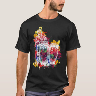 Conga Player Musician Gift Instrument Art T-shirt