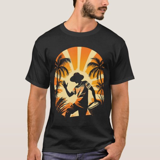 Conga Speler Conguero Tumbadora Congas Drum T-shirt (Voorkant)