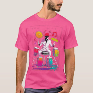 Conga Speler Muzikant Drum Instrument Conga Drumme T-shirt