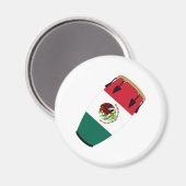 Conga Vlag Mexico Magneet (Voorkant / Achterkant)