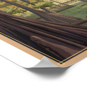 Congaree Nationaal Park Litho Kunstwerk Poster (Hoek)