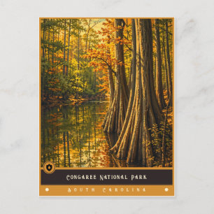 Congaree National Park Antieke ansichtkaart Briefkaart