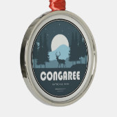 Congaree National Park Herten Metalen Ornament (Rechts)