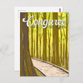 Congaree National Park Illustration Travel  Briefkaart (Voorkant / Achterkant)