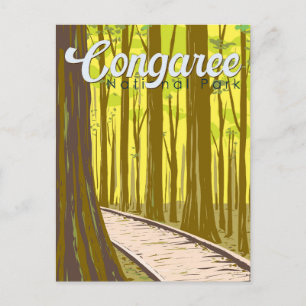 Congaree National Park Illustration Travel  Briefkaart