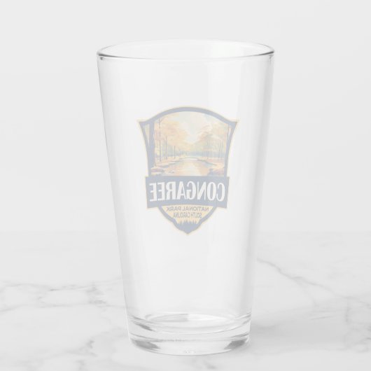 Congaree National Park Illustration Travel  Glas (Achterkant)