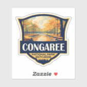 Congaree National Park Illustration Travel  Sticker (Vel)