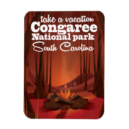 Congaree National Park-reisposter Magneet (Verticaal)