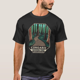 Congaree National Park Retro Emblem T-shirt