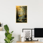 Congaree National Park Retro Poster (Thuiskantoor)