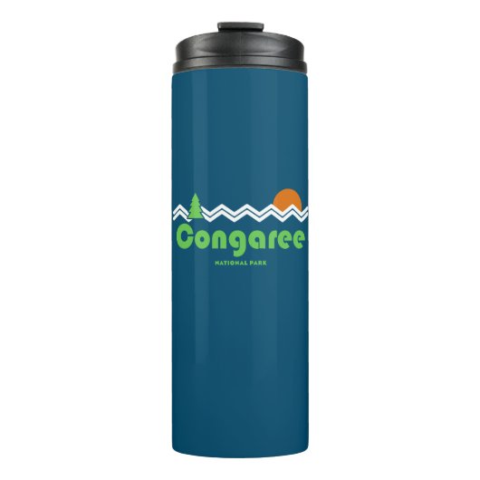 Congaree National Park Retro Thermosbeker (Voorkant)
