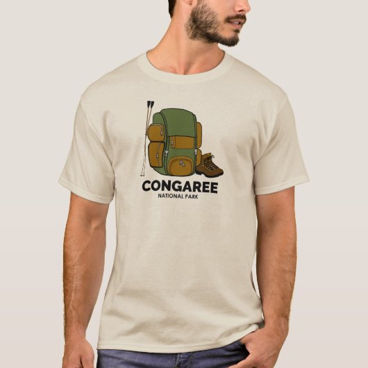 Congaree National Park rugzak T-shirt (Voorkant)
