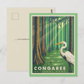 Congaree National Park SC ansichtkaart Briefkaart (Voorkant / Achterkant)