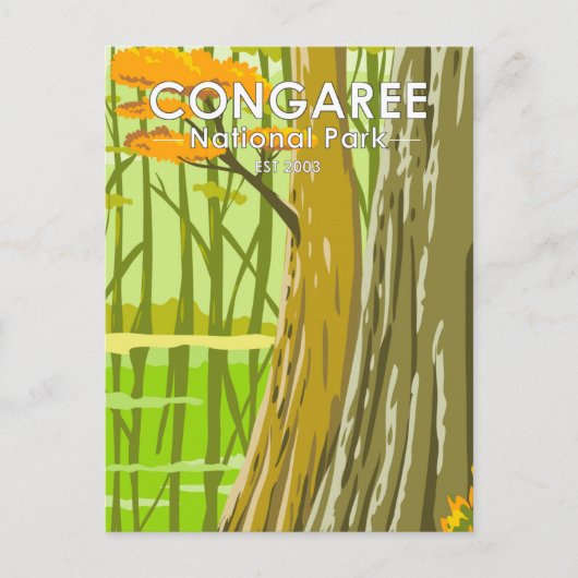Congaree National Park South Carolina Art  Briefkaart (Voorkant)