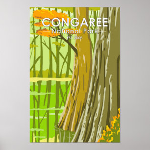 Congaree National Park South Carolina Art  Poster