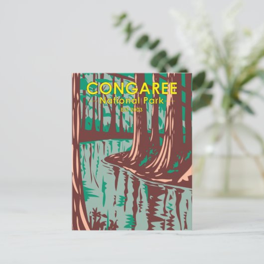 Congaree National Park South Carolina  Briefkaart (Staand voorkant)