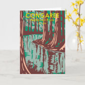 Congaree National Park South Carolina kaart (Gele Bloem)