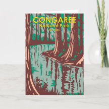 Congaree National Park South Carolina  kaart