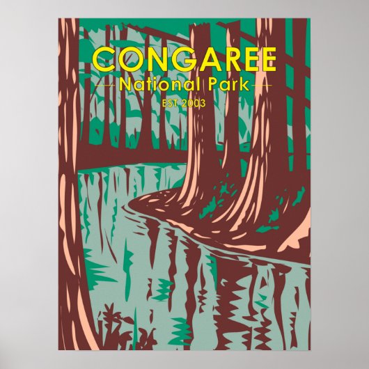 Congaree National Park South Carolina  Post Poster (Voorkant)