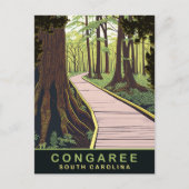 Congaree National Park South Carolina, reizen Briefkaart (Voorkant)