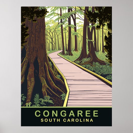 Congaree National Park South Carolina, reizen Poster (Voorkant)