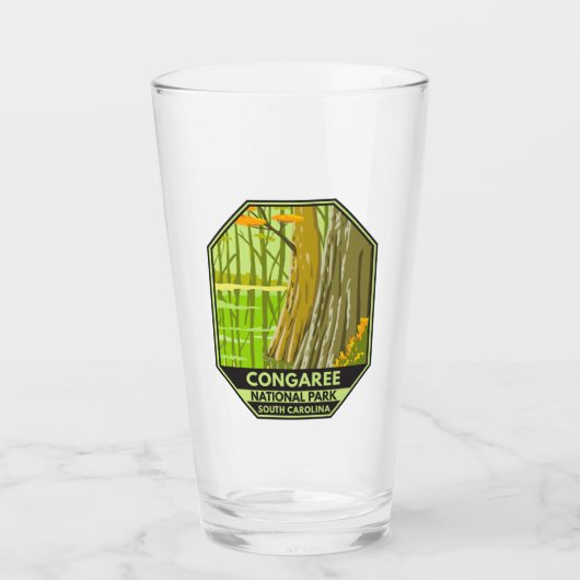 Congaree National Park South Carolina Retro Glas (Voorkant)