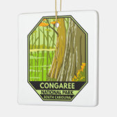 Congaree National Park South Carolina Retro Keramisch Ornament (Links)