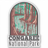 Congaree National Park South Carolina Sticker (Voorkant)