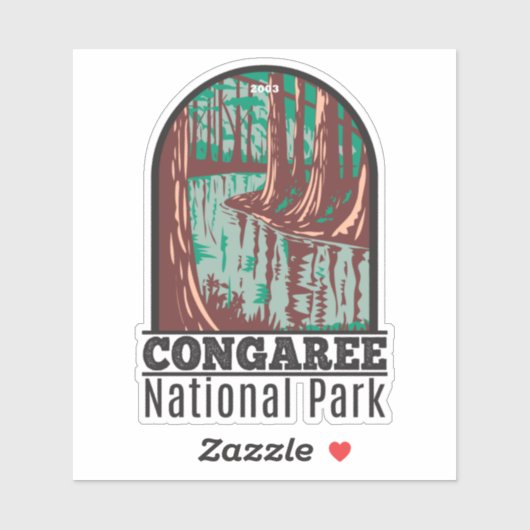 Congaree National Park South Carolina Sticker (Vel)