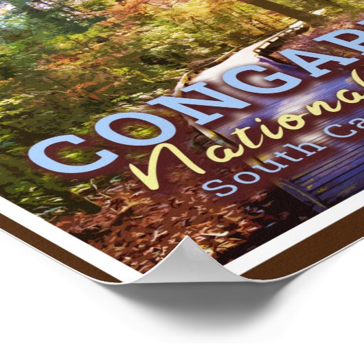 CONGAREE NATIONAL PARK - SOUTH CAROLINA USA POSTER (Hoek)