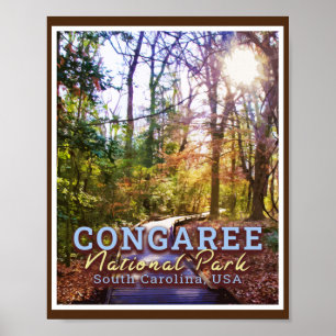 CONGAREE NATIONAL PARK - SOUTH CAROLINA USA POSTER