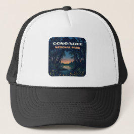 Congaree National Park Swamp South Carolina Retro Trucker Pet